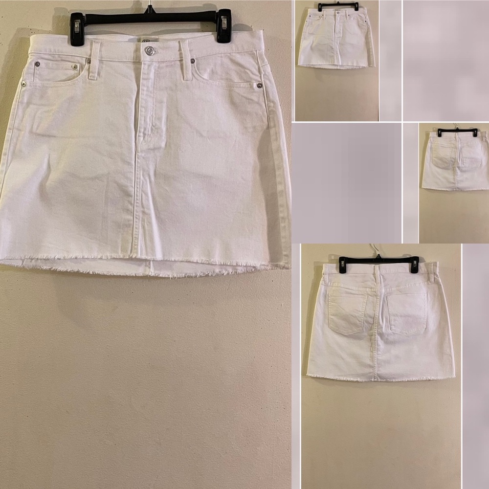J.Crew White Mini Skirt